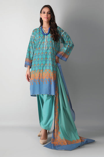 A210520 Blue Khaadi Autumn Collection 2021